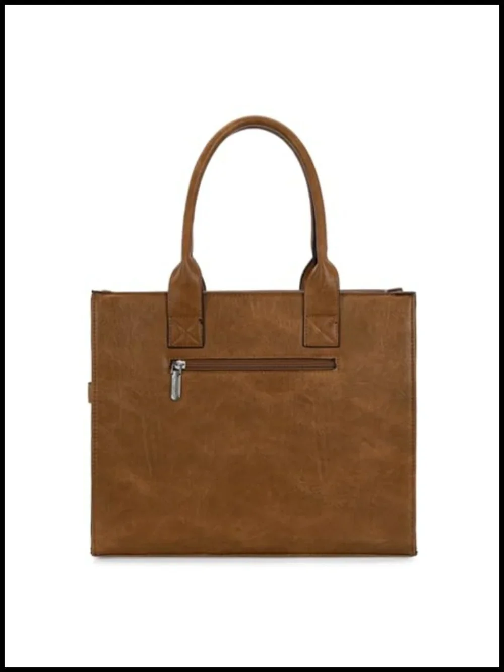 Large Anti-Theft Top-Handle Satchel Tote Work Handbag with Strap